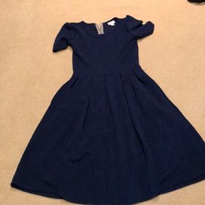 NWT navy blue Lularoe Amelia Dress